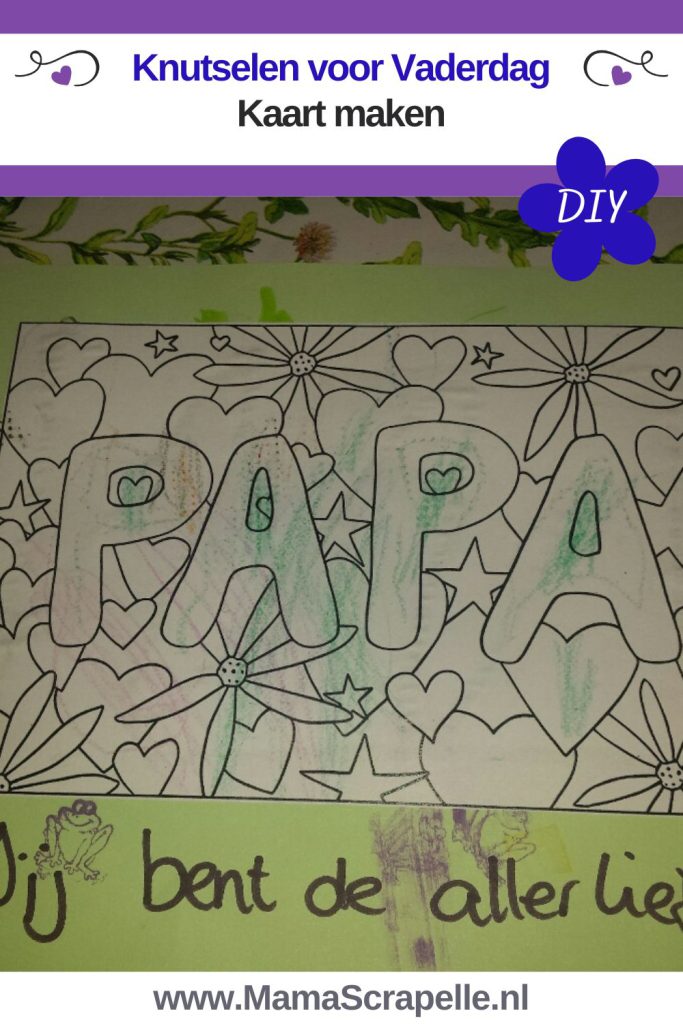 papa tekening kleurplaat