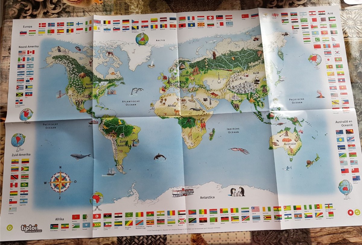 de wereldkaart
