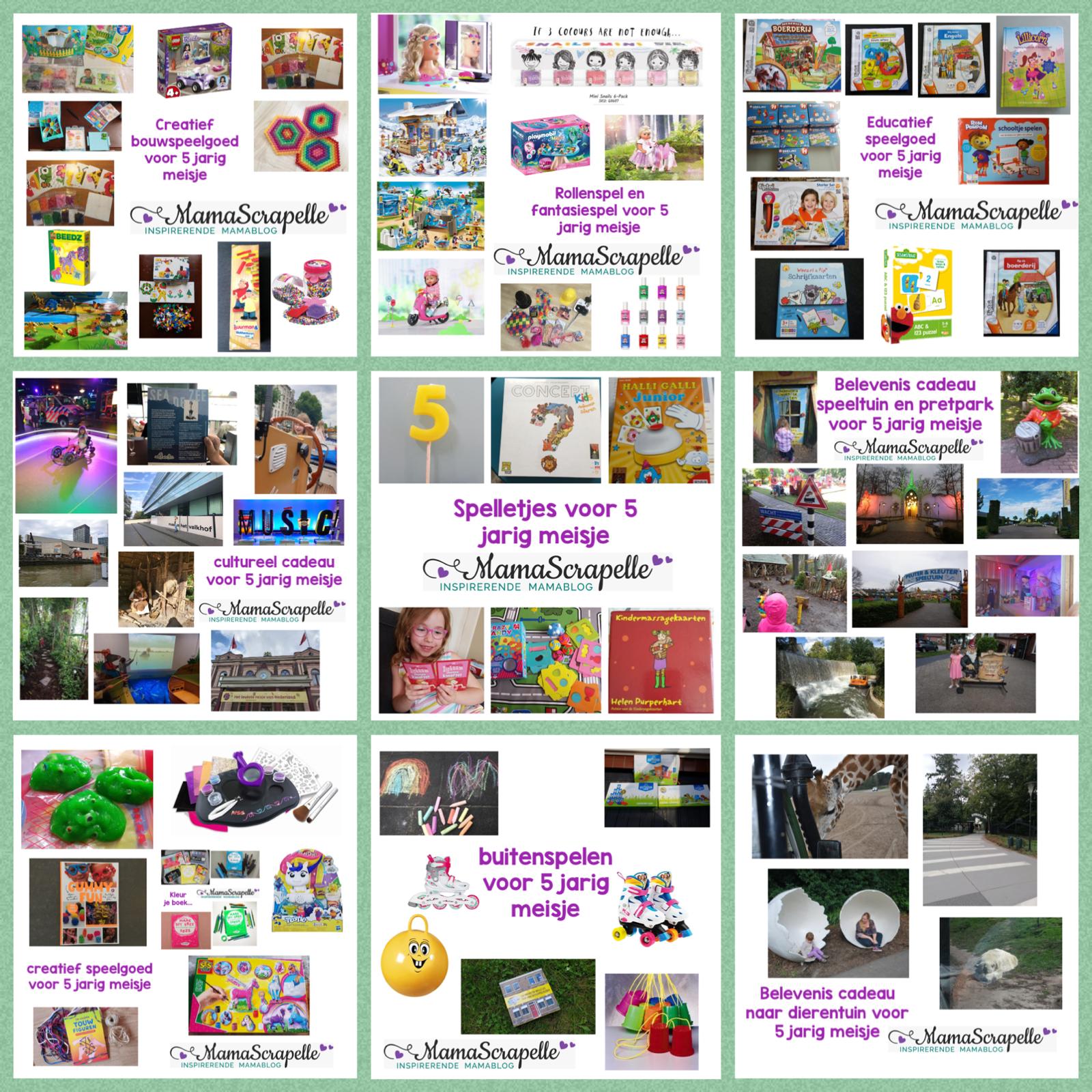 maniac gegevens Vouwen verlanglijst voor 5 jarig meisje - lijst met cadeau en speelgoedtip