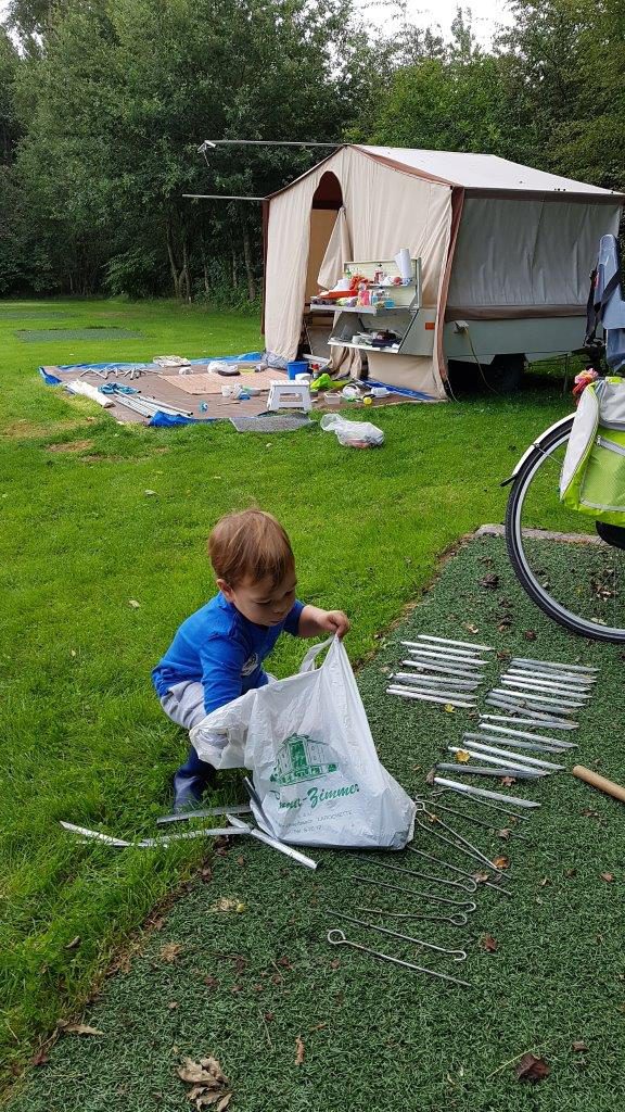 haringen opruimen camping kinderen