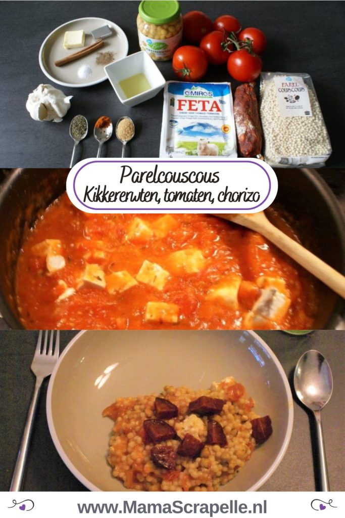parelcouscous kikkererwten tomaten chorizo