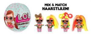L.O.L. Surprise! #Hairvibes Unwrapping kapster haarpop haarveranderen lolpop haarstijlen mix&Match