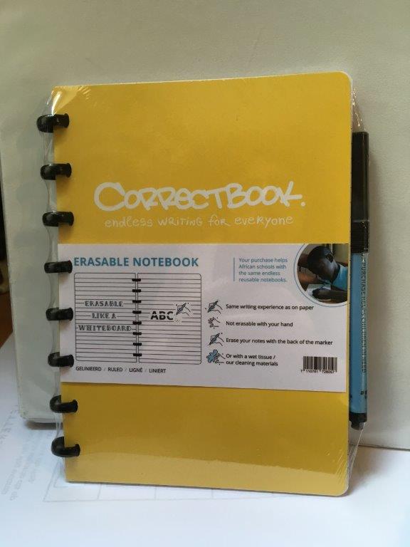 uitwisbaar notitieboek van Correctbook is duurzaam