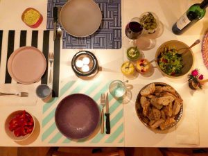 avondeten zonder kind