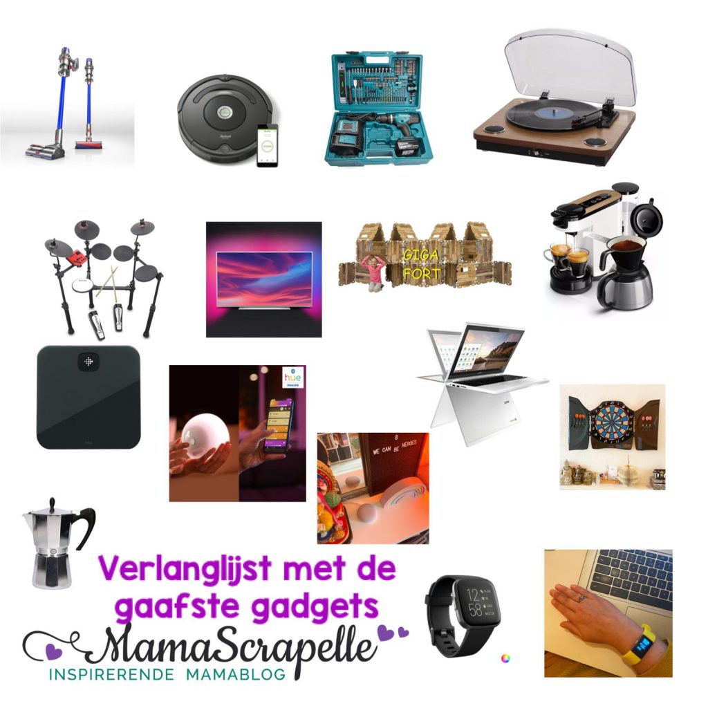 Een diverse verlanglijst met de gaafste gadgets. Leuke gadgets voor in huis een lijst met cadeautips voor jong en oud!