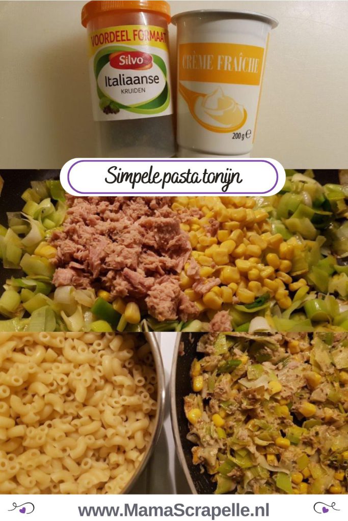 simpele pasta tonijn