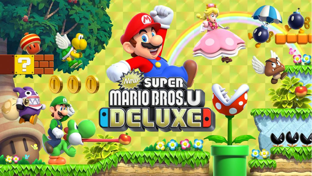 New Mario Bros. U Deluxe, een Nintendo Switch spel -