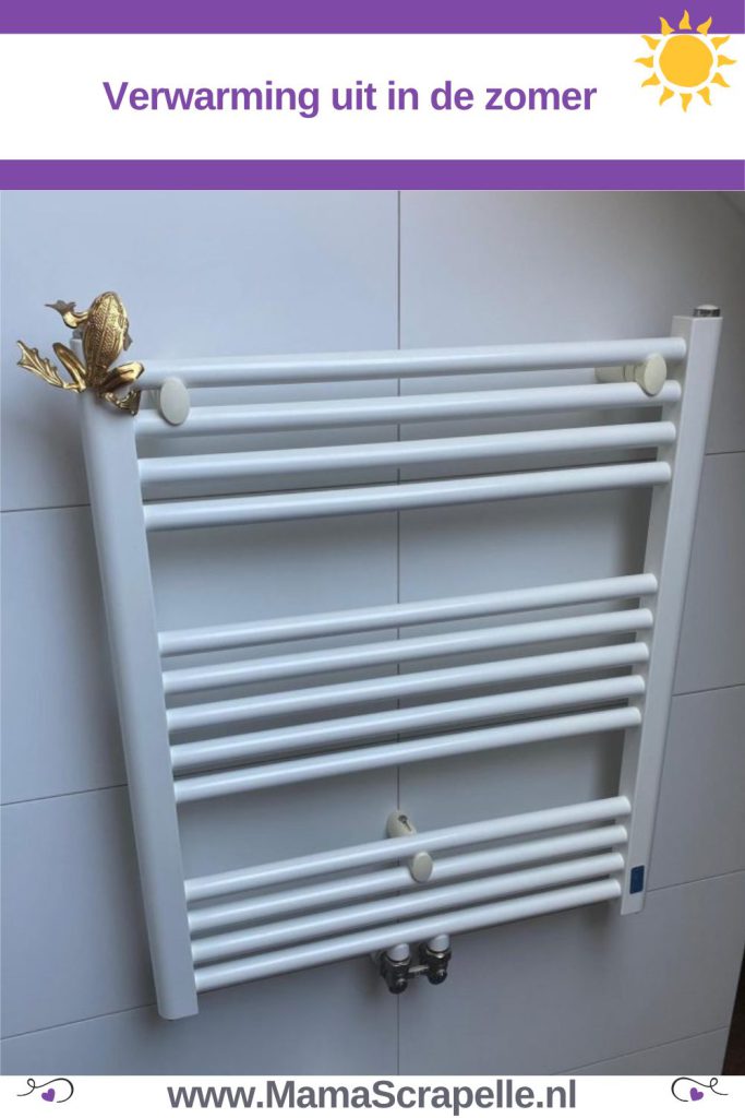verwarming uitzetten in de zomer