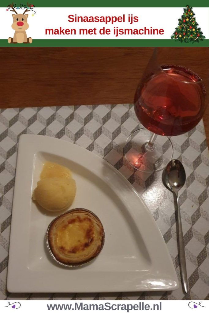 sinaasappel ijs maken met de ijsmachine