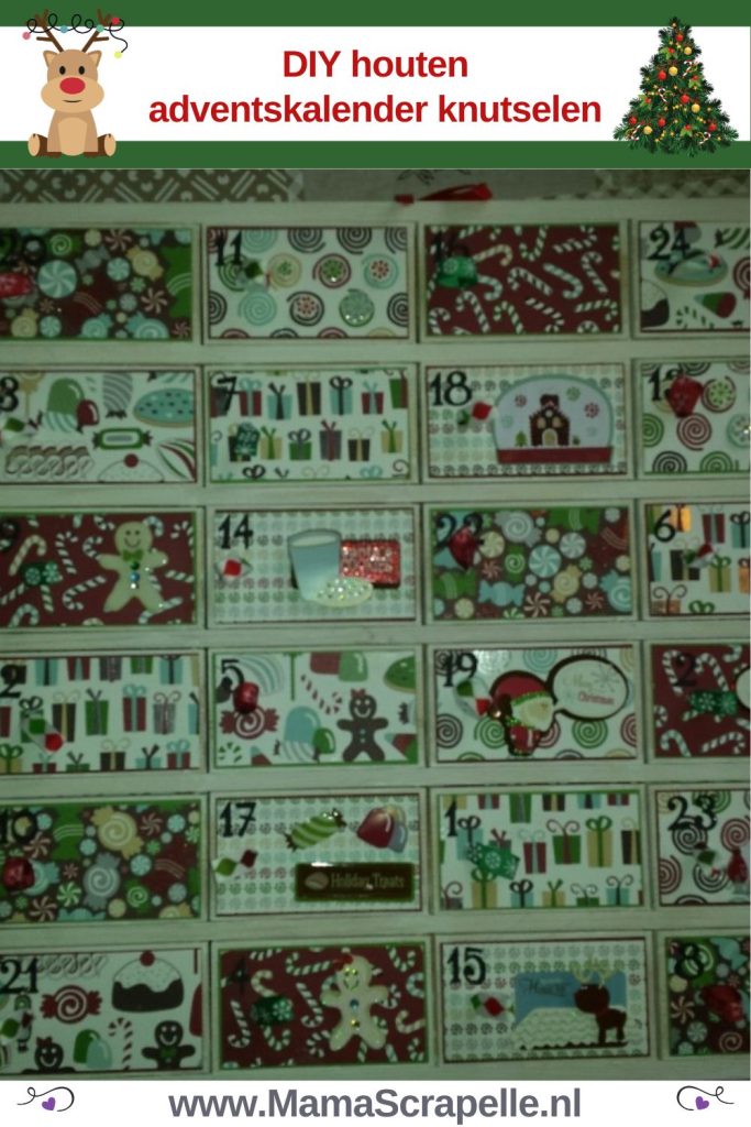 diy houten adventskalender knutselen