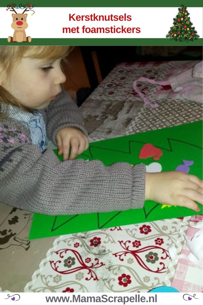kerstknutsels met foamstickers