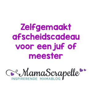 Zelfgemaakt afscheidscadeau voor juffen en meesters