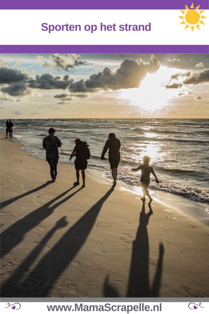 sporten op het strand