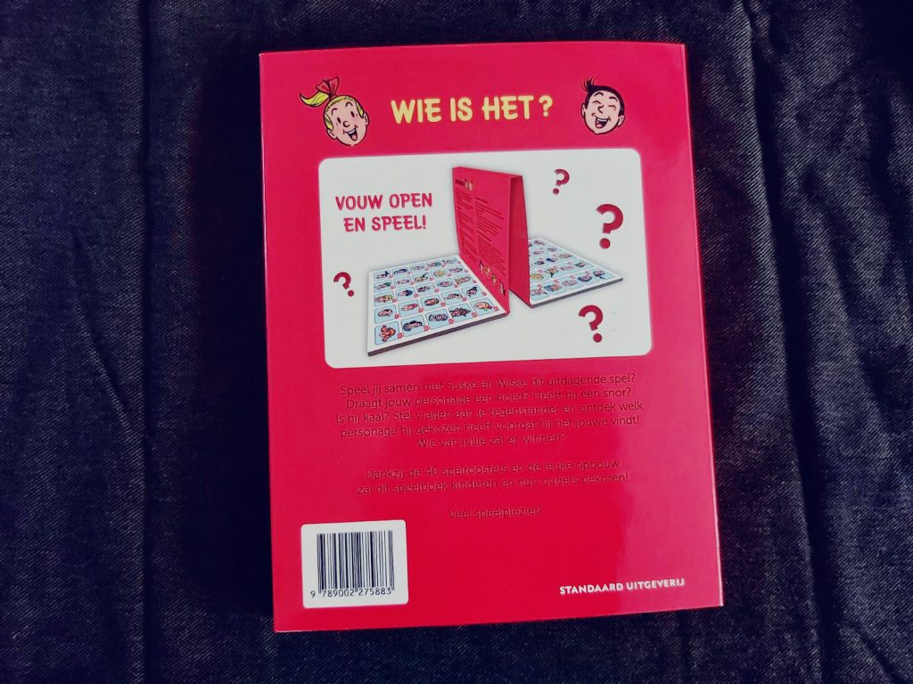 Suske en wiske "Wie is het" kan je echt overal spelen.