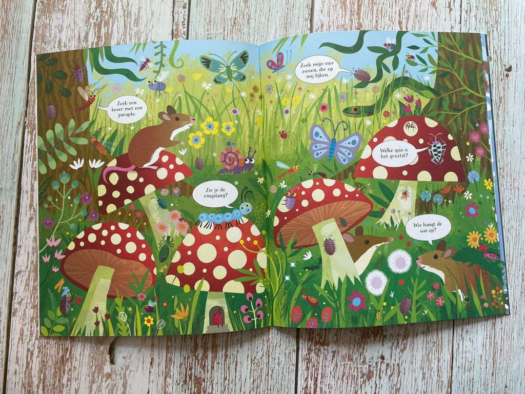 Boek & puzzel in het bos