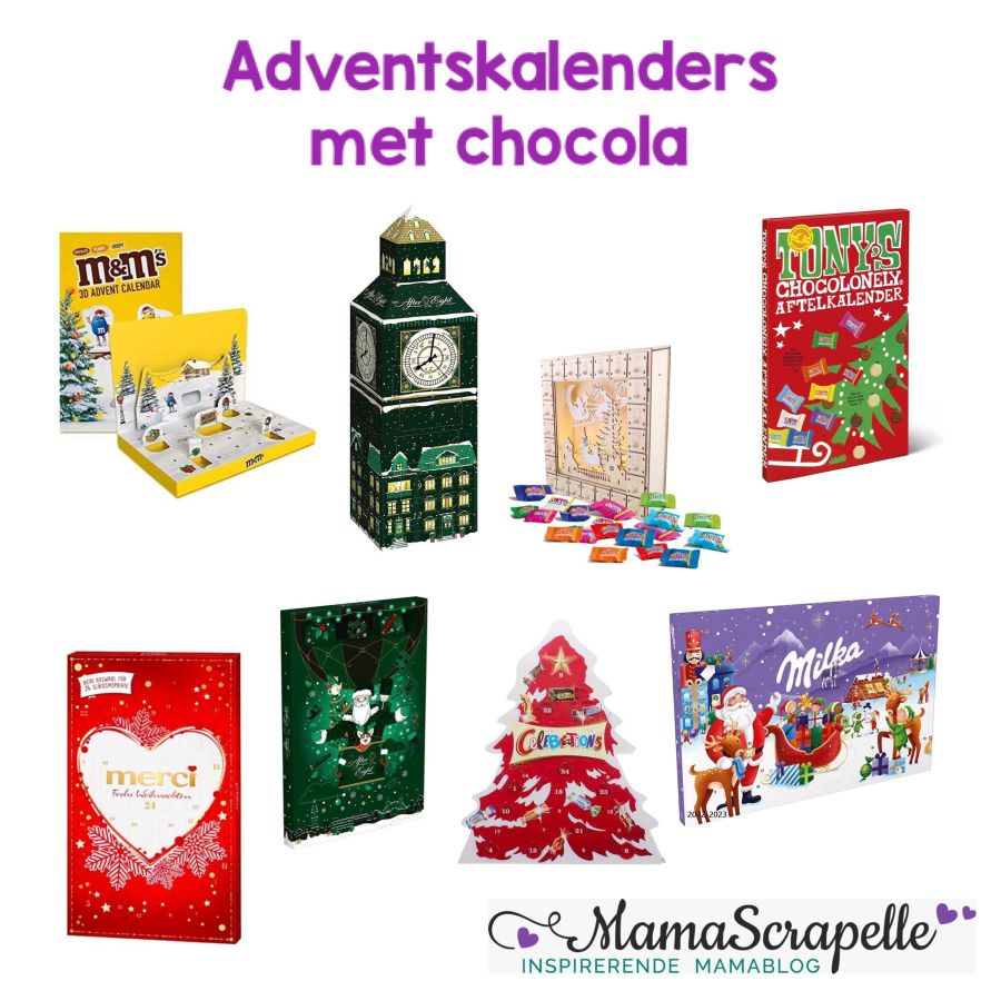 chocolade De leukste adventskalender voor moeder, in deze blog laat ik 15 verschillende soorten zien waar elke vrouw blij van wordt! kerstcadeau