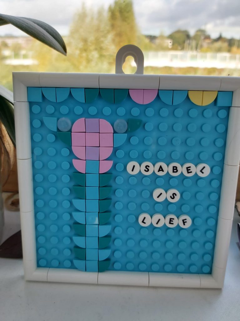 letterbord van lego dots