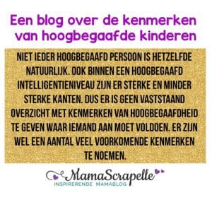 kenmerken hoogbegaafde kinderen