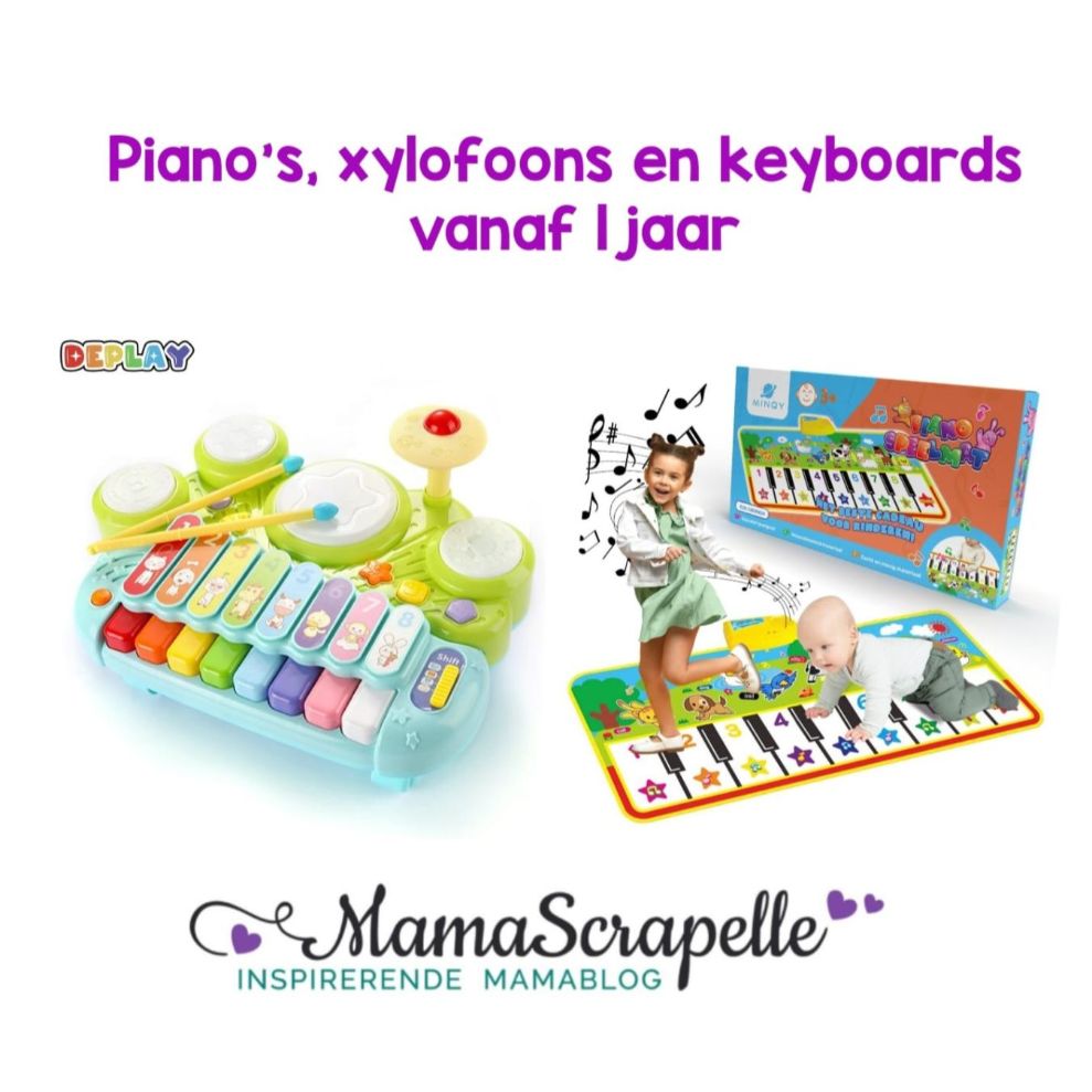 piano's, xylofoons en keyboards voor baby's en peuters. cadeautip verlanglijstje