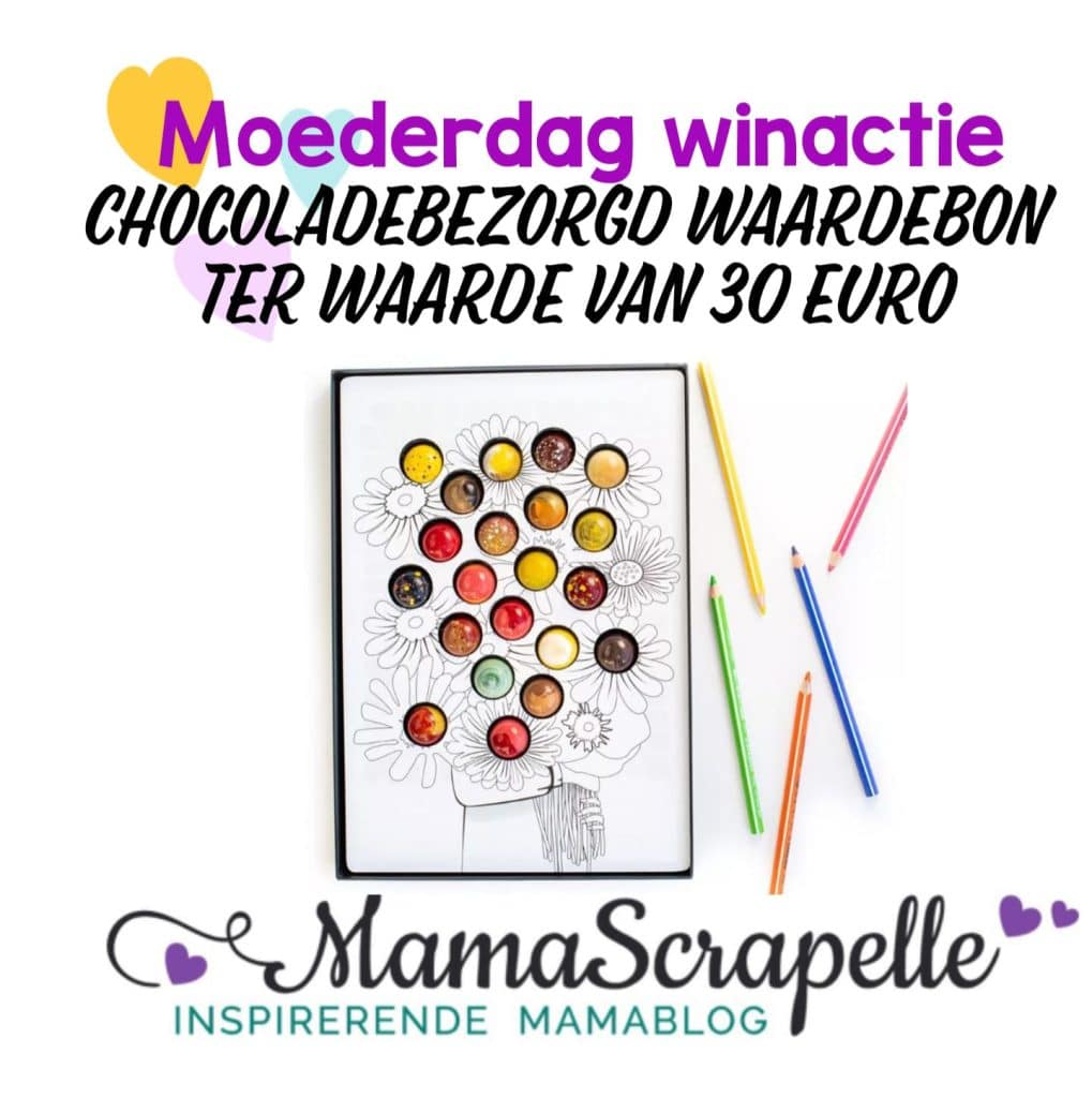 Chocoladebezorgd waardebon 30 euro cadeau voor moeder