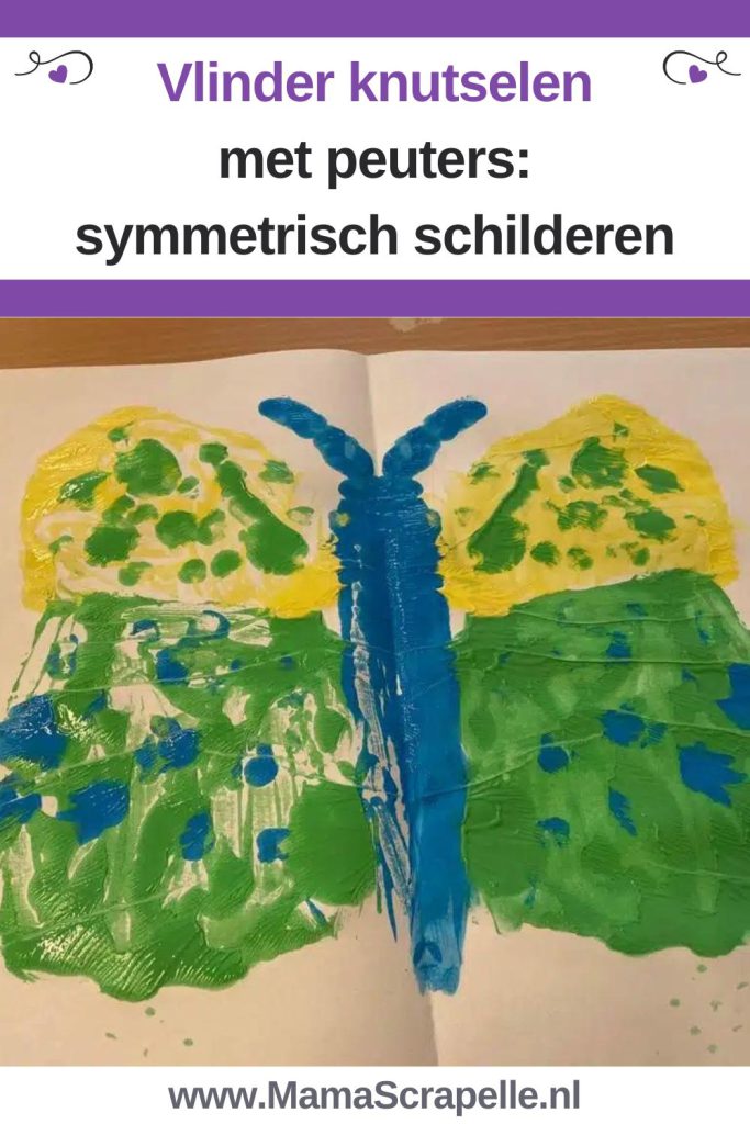 symmetrische vlinder schilderen