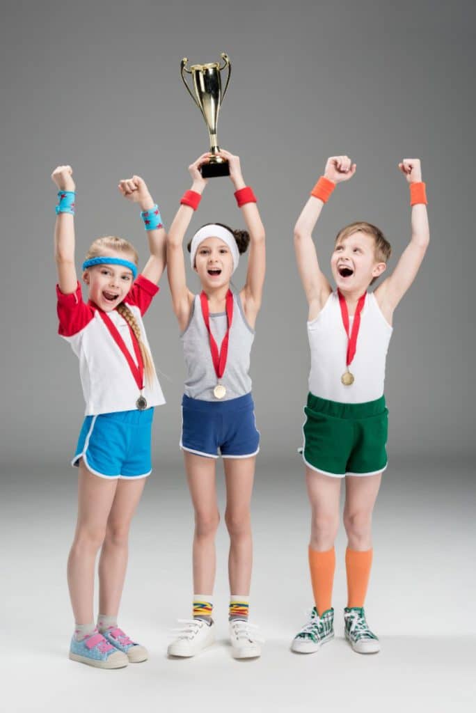 sportende kinderen sportief kinderfeestje