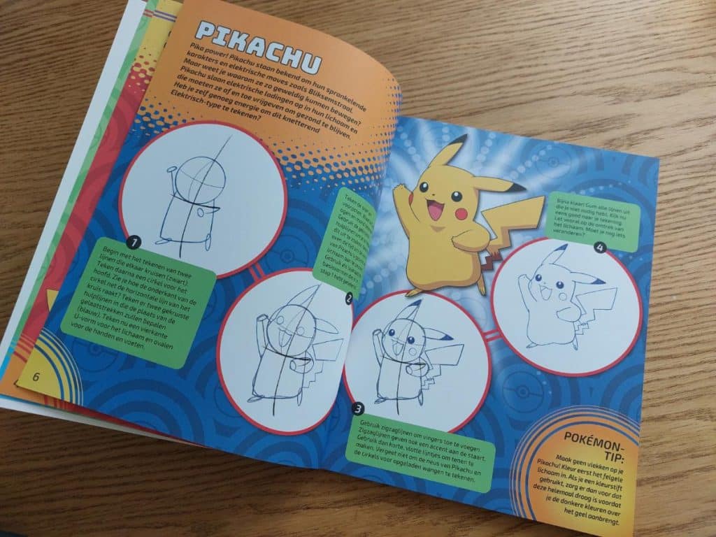 leren tekenen en kleuren stap voor stap tekenen pokemone