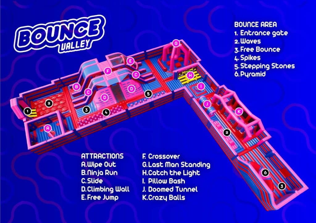 Bounce Valley Delft plattegrond