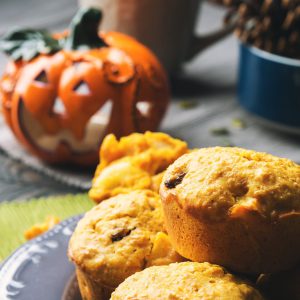 pompoenmuffins met chocolade