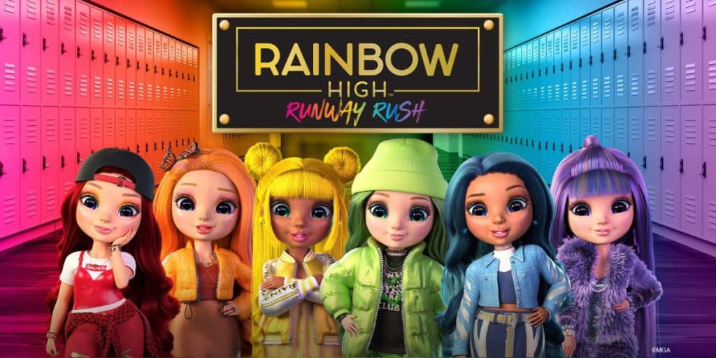 Rainbow High Runway Rush game switch modepoppen