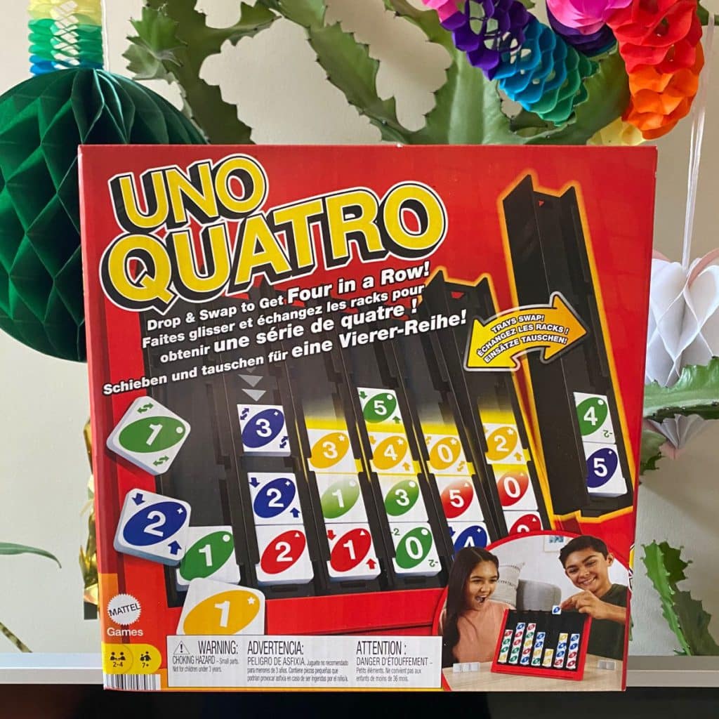 UNO Quatro speeldoos mattel game spel
