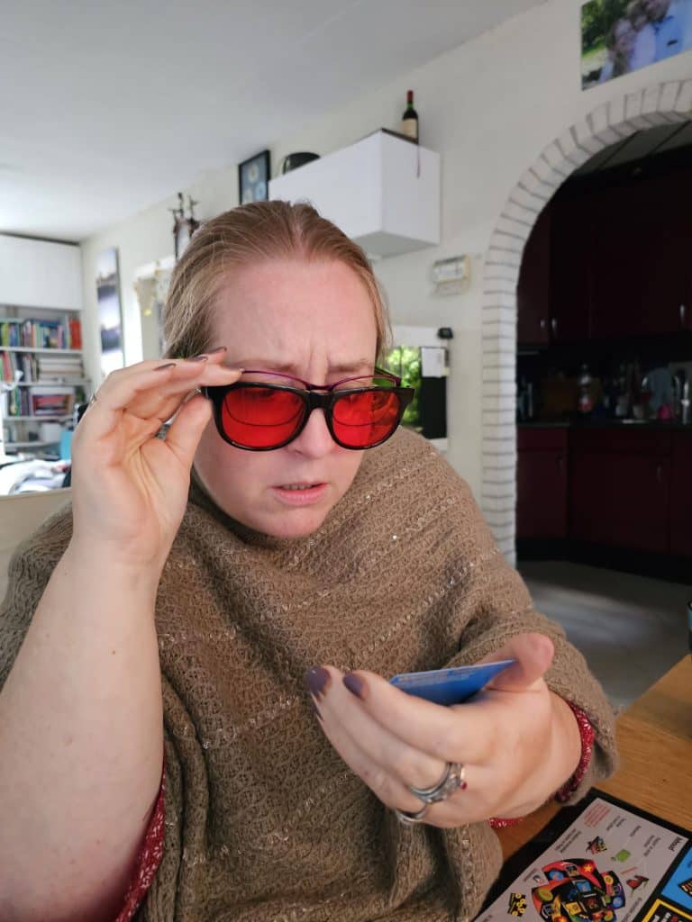 partybril kaart lezen
