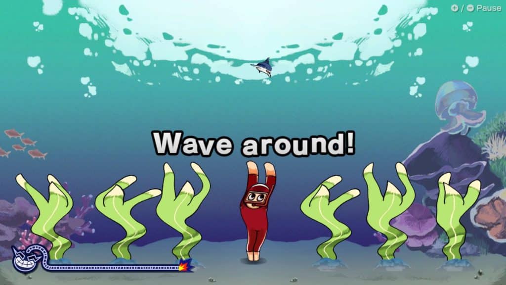 wave around nintendo switch game