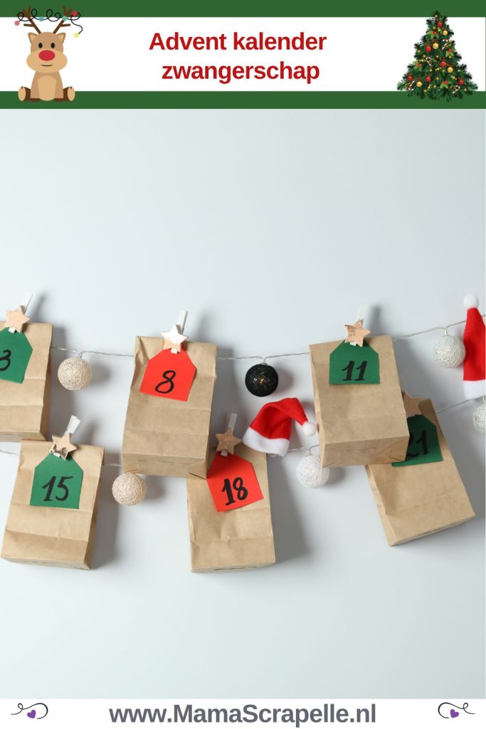 advent kalender zwangerschap