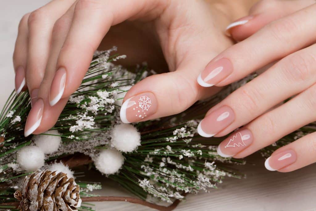 feestelijke nagels kerstnagel