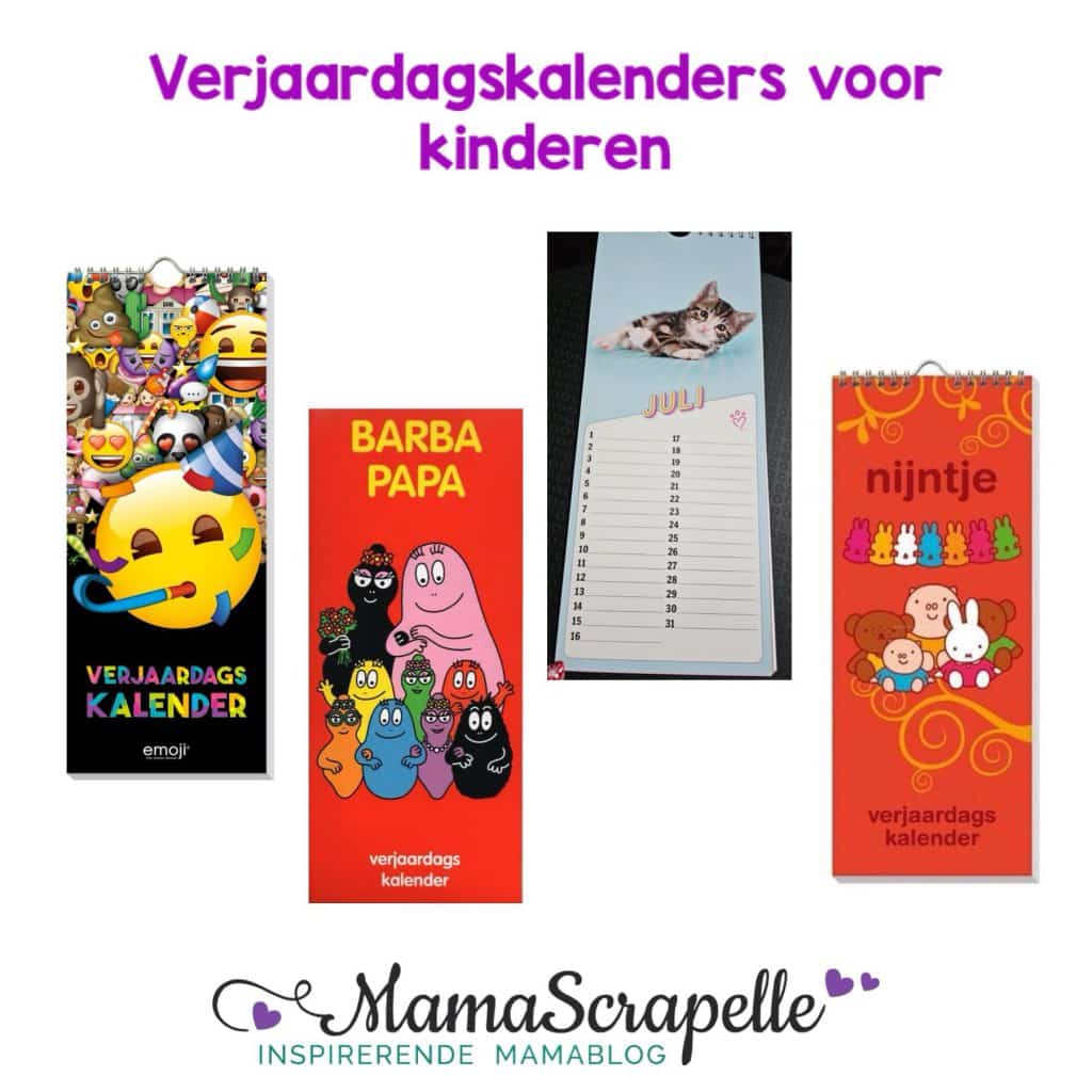 verjaardagskalenders voor kinderen