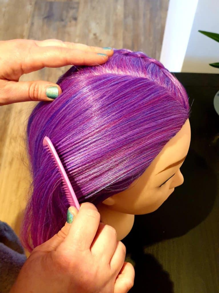 kammen paars haar