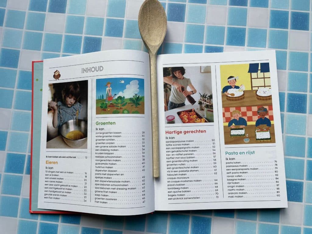 inhoudsopgave stap voor stap leren koken