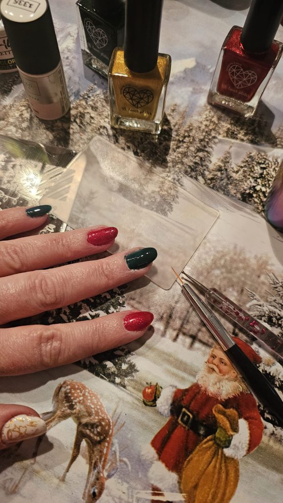 feestelijke nagels kerst