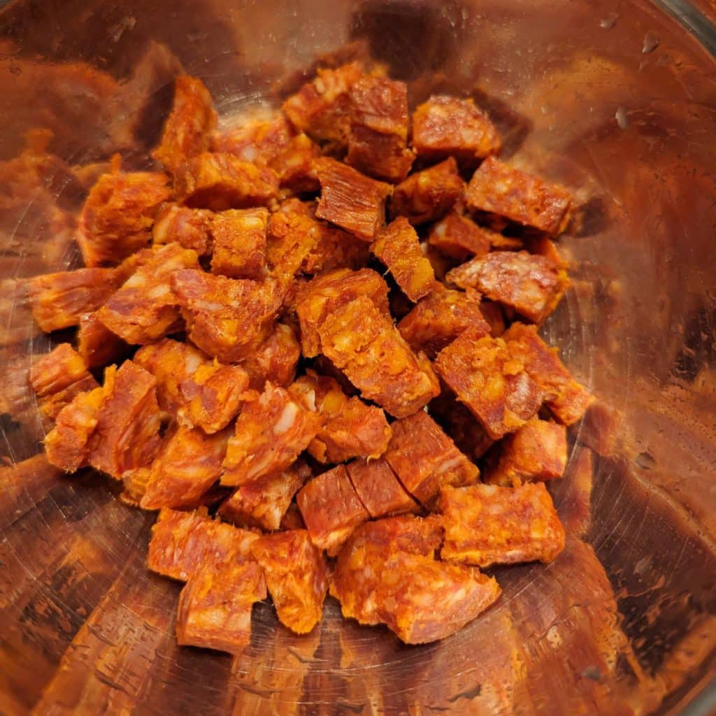 gesneden chorizo