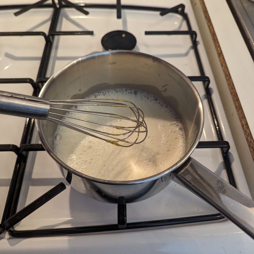 aan de kook met melk