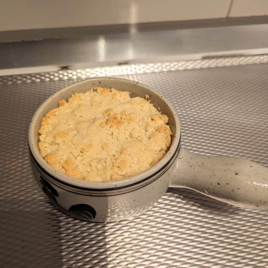 appel kruimel uit de oven