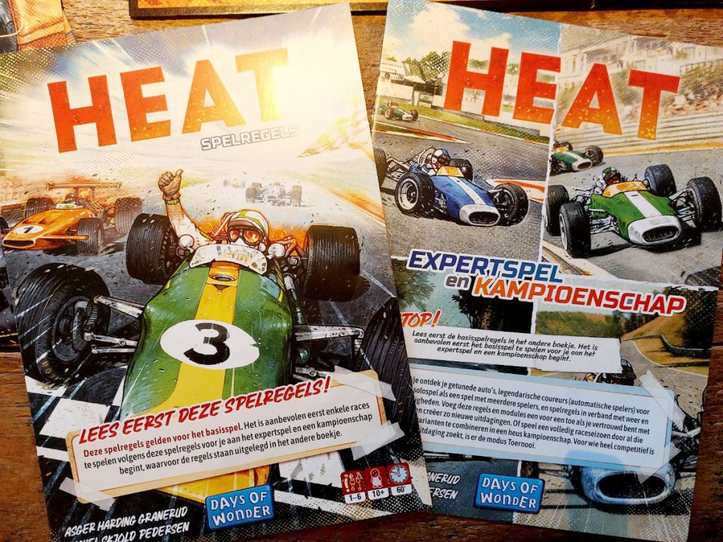 Heat is een uitdagend racespel (10+) met twee varianten en uitgebreide mogelijkheden. Een winnaar van Speelgoed van het Jaar 2023.