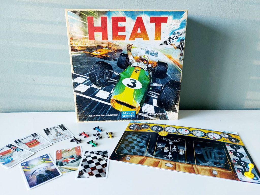 Heat is een uitdagend racespel (10+) met twee varianten en uitgebreide mogelijkheden. Een winnaar van Speelgoed van het Jaar 2023.