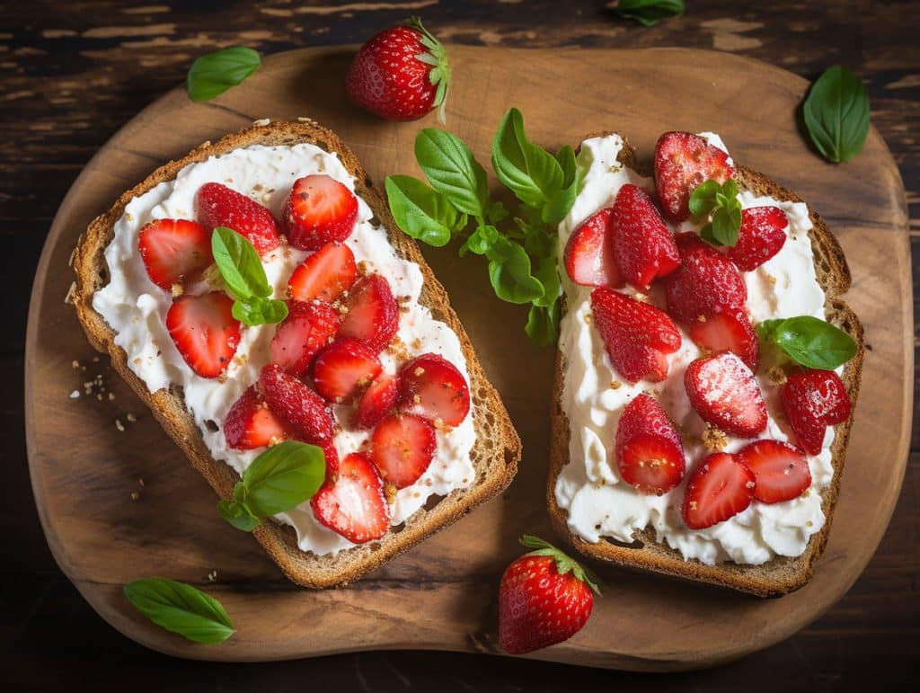 bruchetta rood fruit