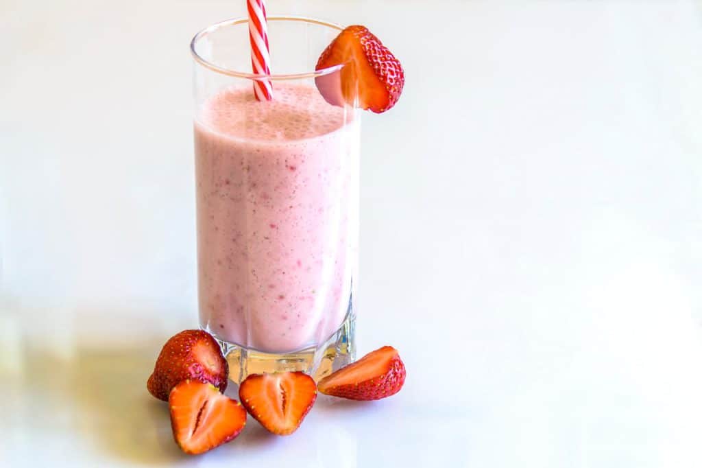 aardbei cheesecake milkshake