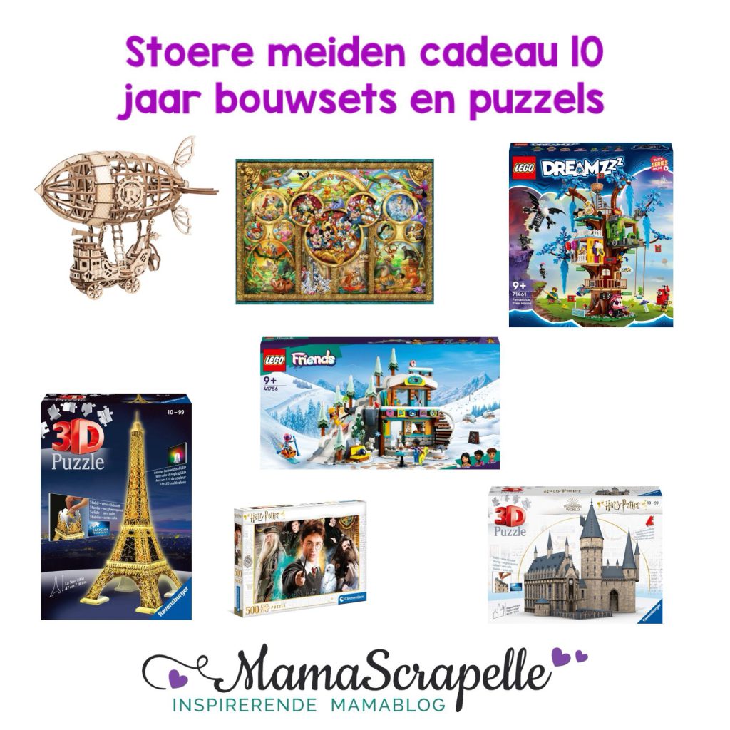 Stoere meiden cadeau 10 jaar bouwsets en puzzels