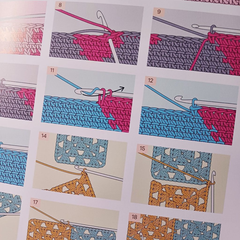 100 Granny Squares begint bij de basis. Zo maak je algauw van een heleboel granny's een deken, tas of kussen. Dankzij de duidelijke patronen