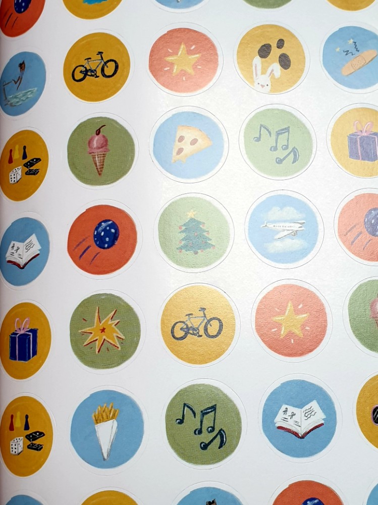 Stickers simpele illustraties