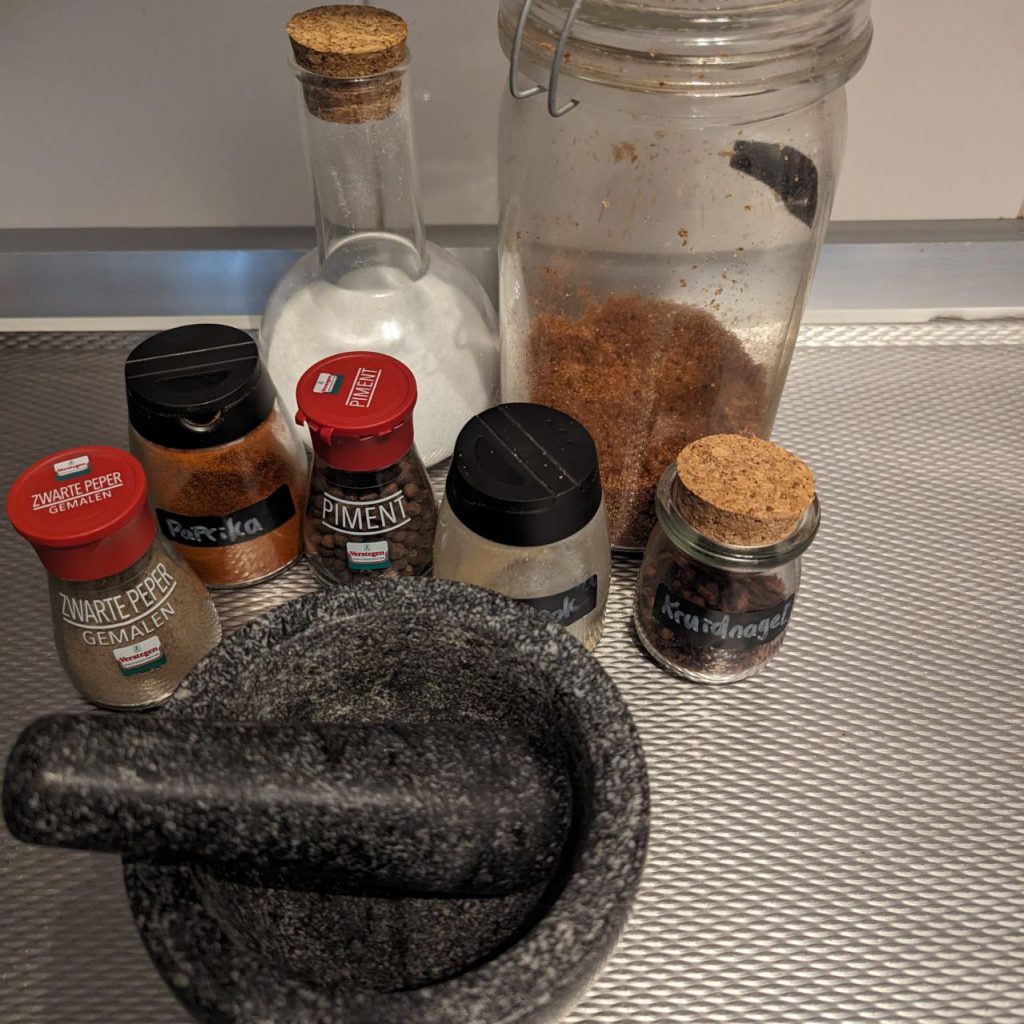 ingrediënten voor kruidenmix